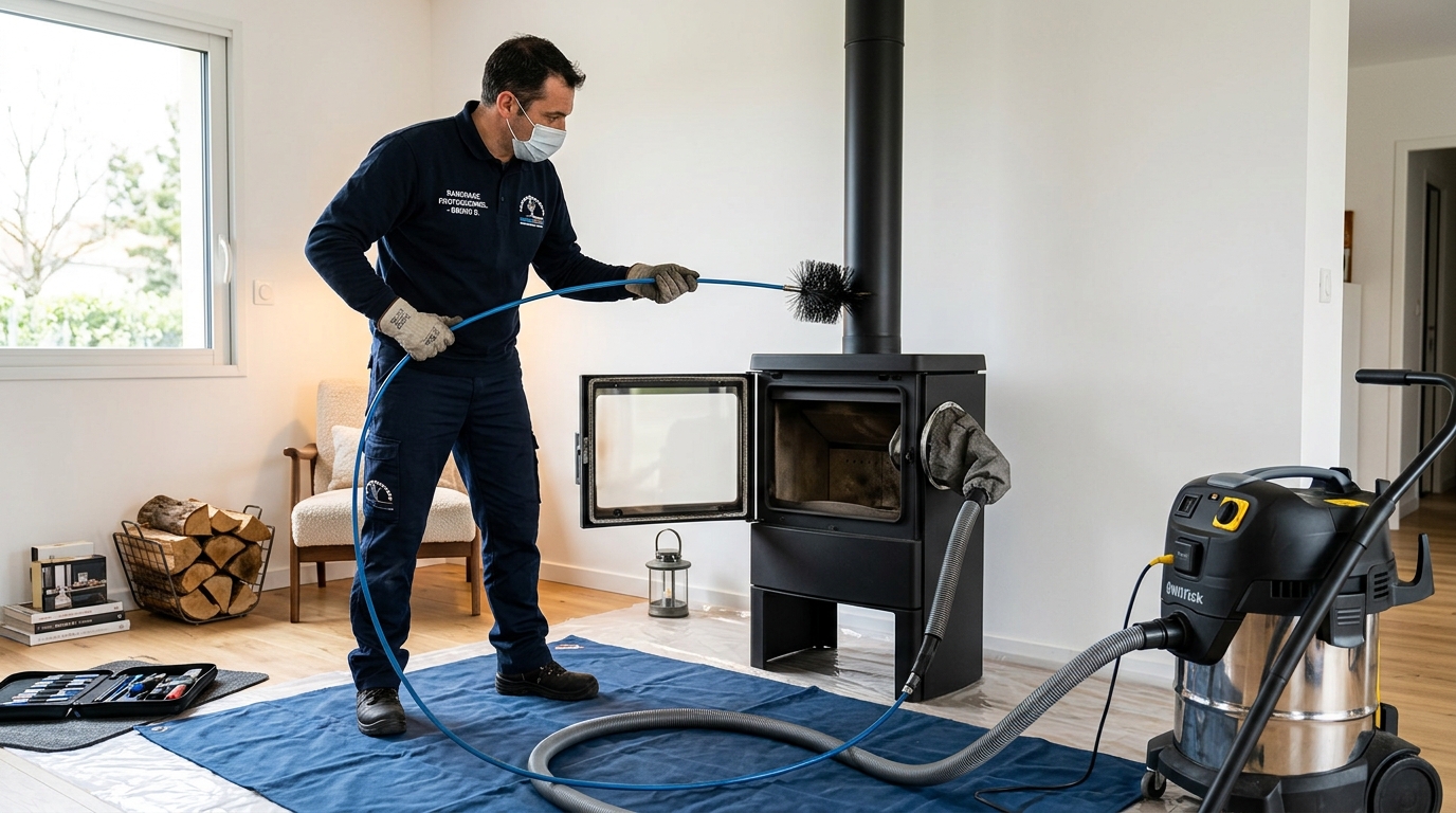 Ramonage de conduits de fumée à Alès
